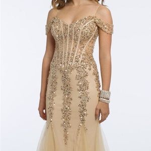Champagne Corset Dress - S
